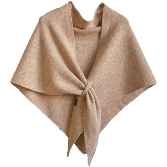 Other - Versatile Women's Knitted Shawl Wrap - Timeless Wool-Cashmere Blend Design
